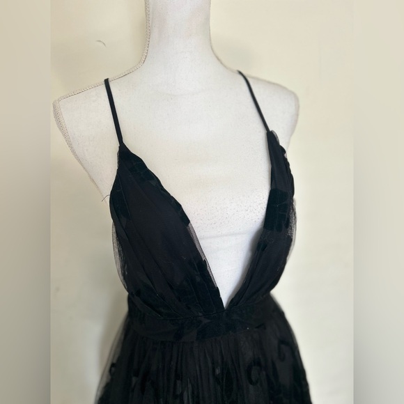 Luxell Black Cocktail Dress EUC Size Small - Picture 2 of 7